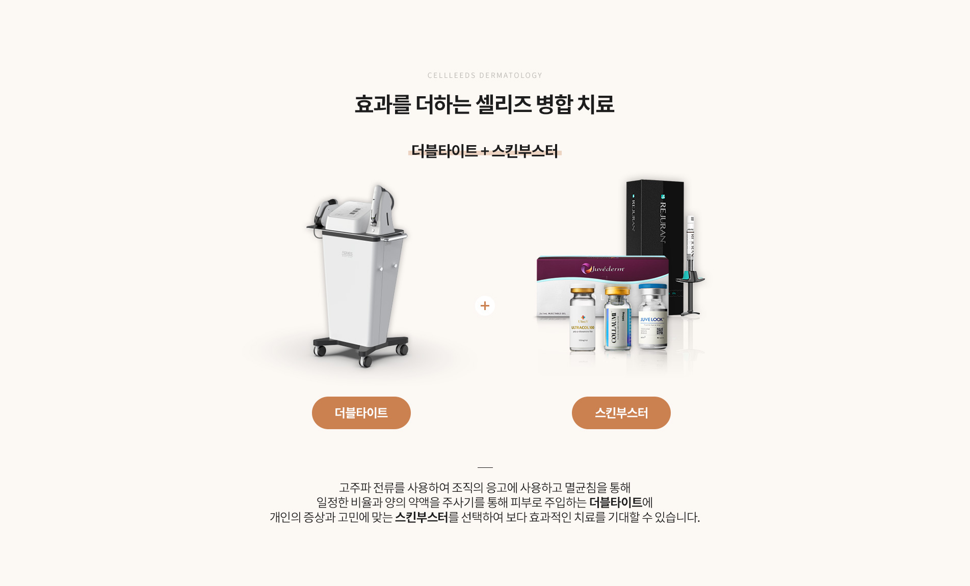 RF고주파에너지+맞춤형 스킨부스터